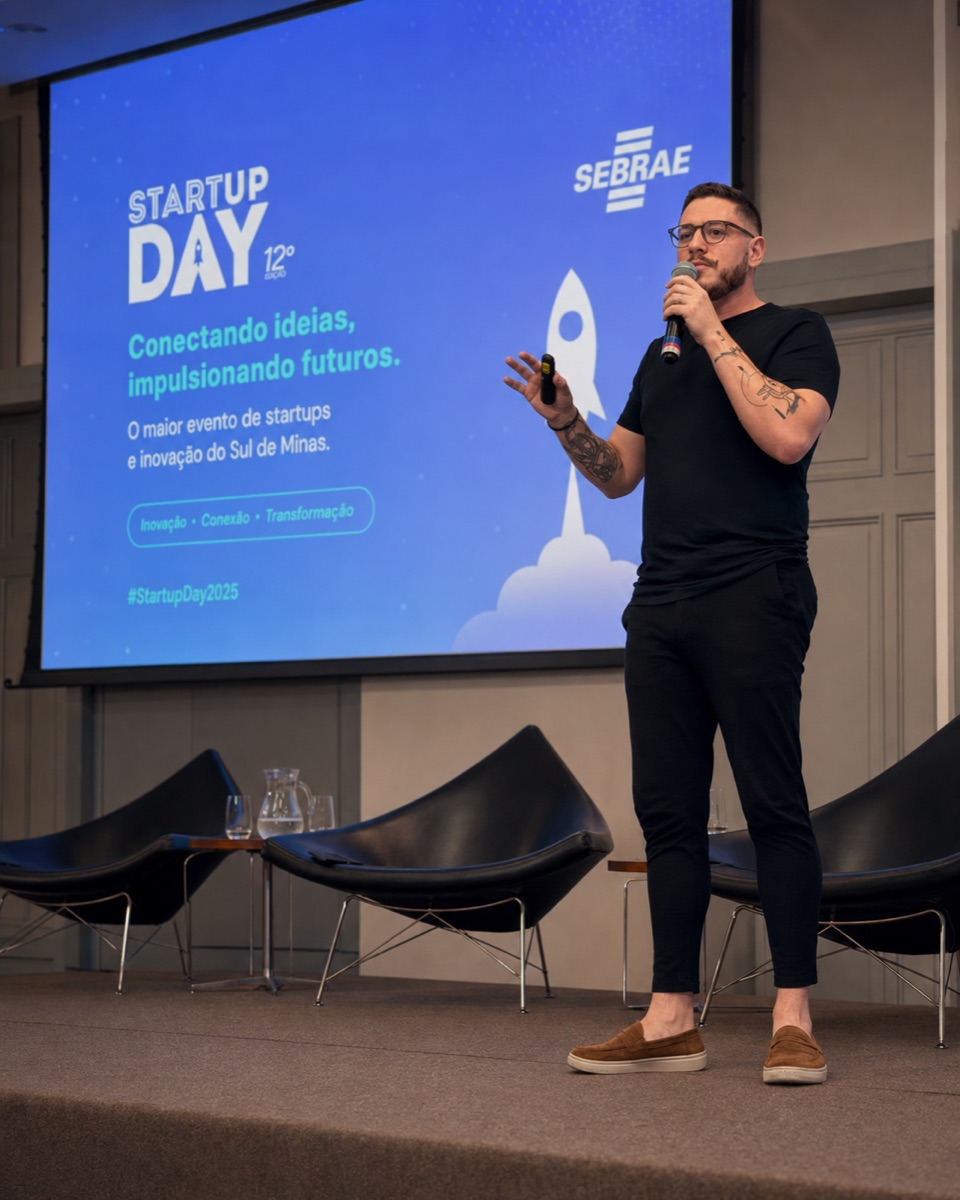 GSales palestrando no Startup Day Sebrae